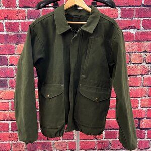 Filson Style 893 Moleskin Bomber, Green, XL, Made in USA